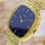 Thumbnail: Piaget 95143 18k Gold Men's Watch - Blue Dial