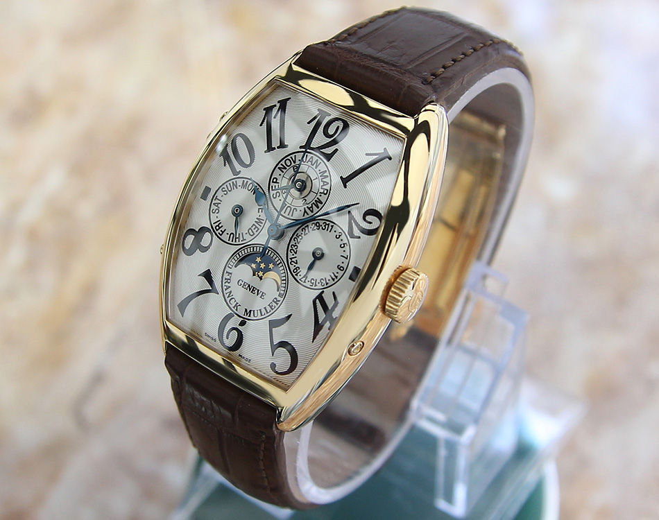 Thumbnail: Unworn Franck Muller 6850 18K Solid Gold Men's Investor Grade Mint Watch