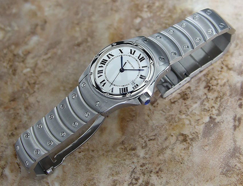 Thumbnail: Unisex Cartier Santos Ronde 1561 1  Luxury Watch