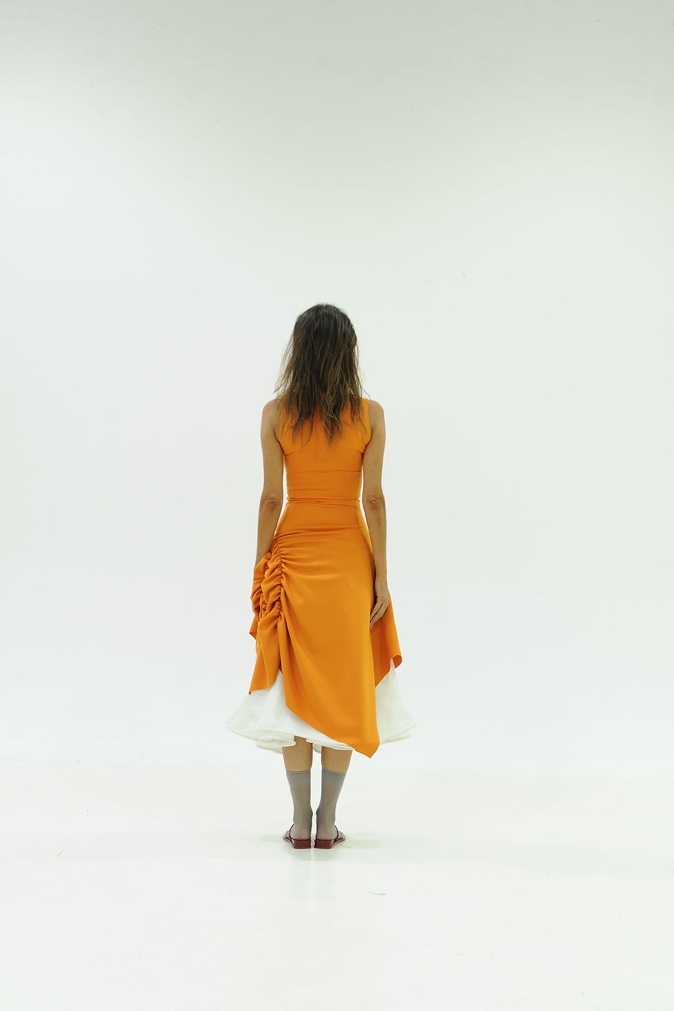 Thumbnail: Rectangle dress  Orange