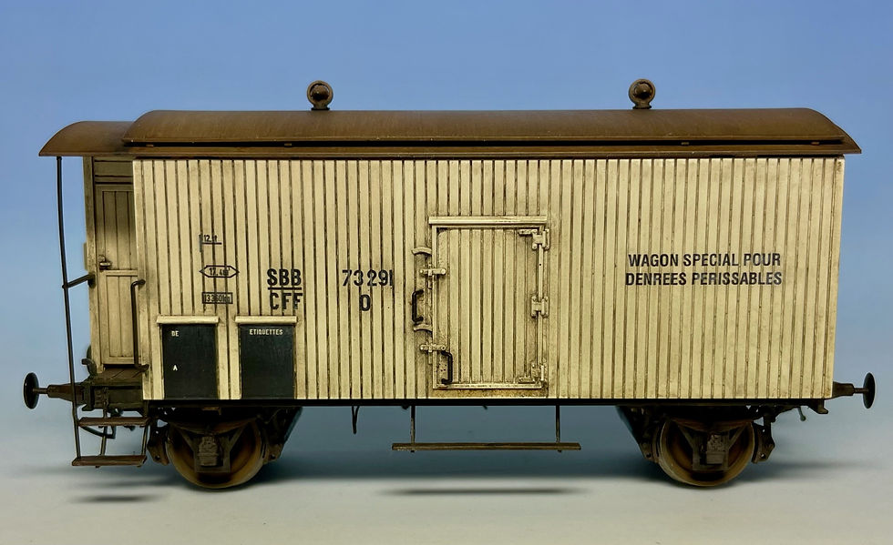 Dezente Patinierung mit Ölfarben..