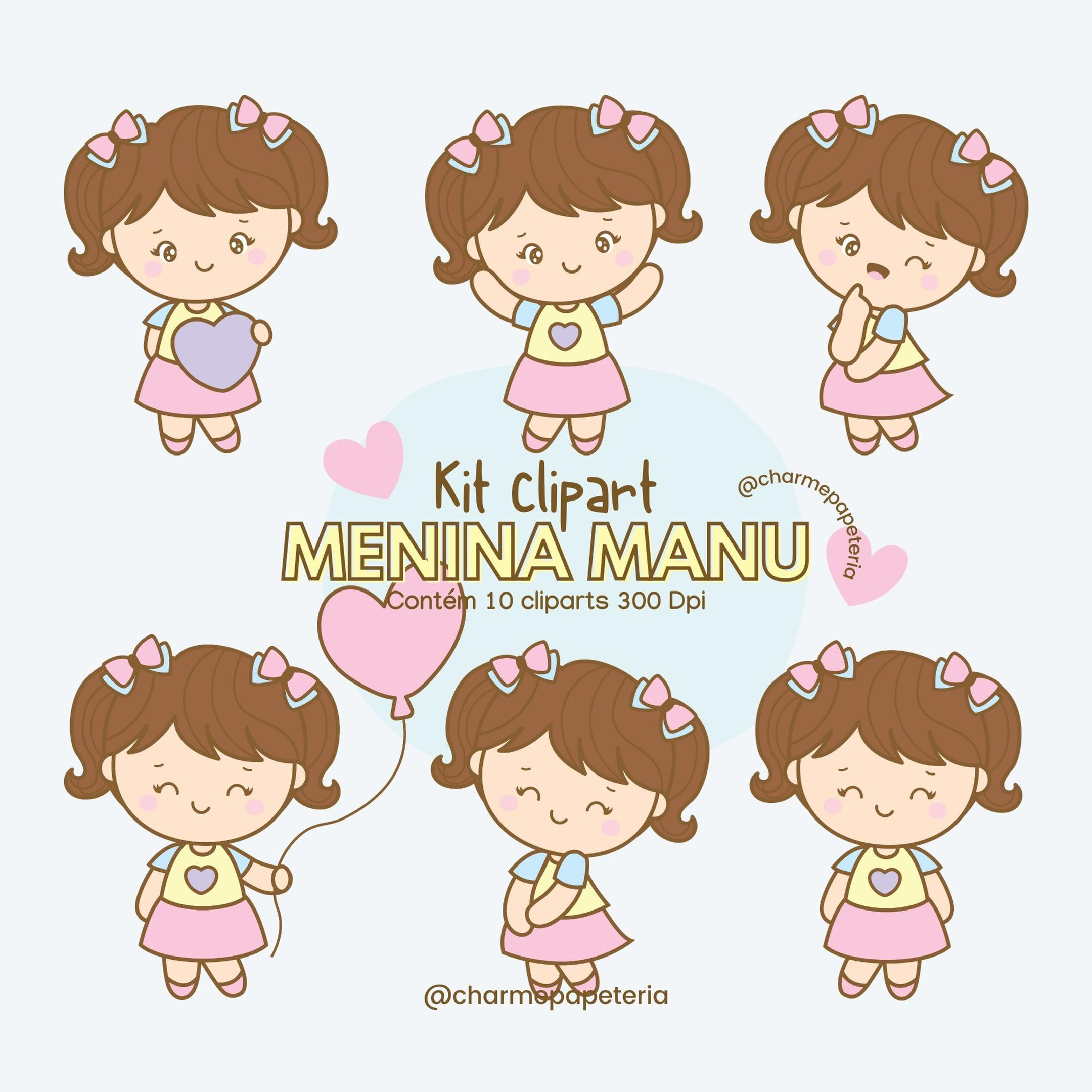 Clipart Menina Manu