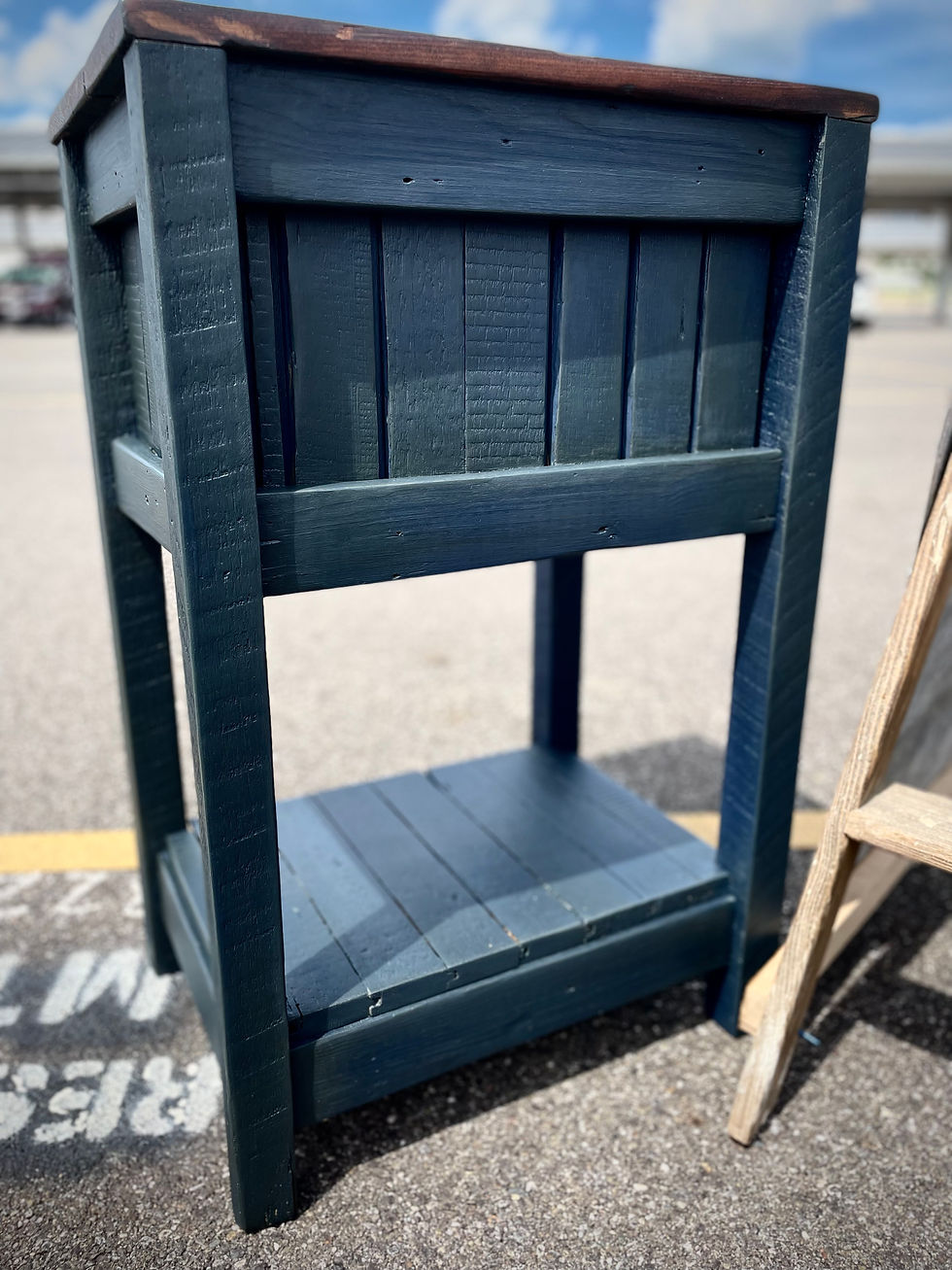 Thumbnail: farmhouse wood top combo table