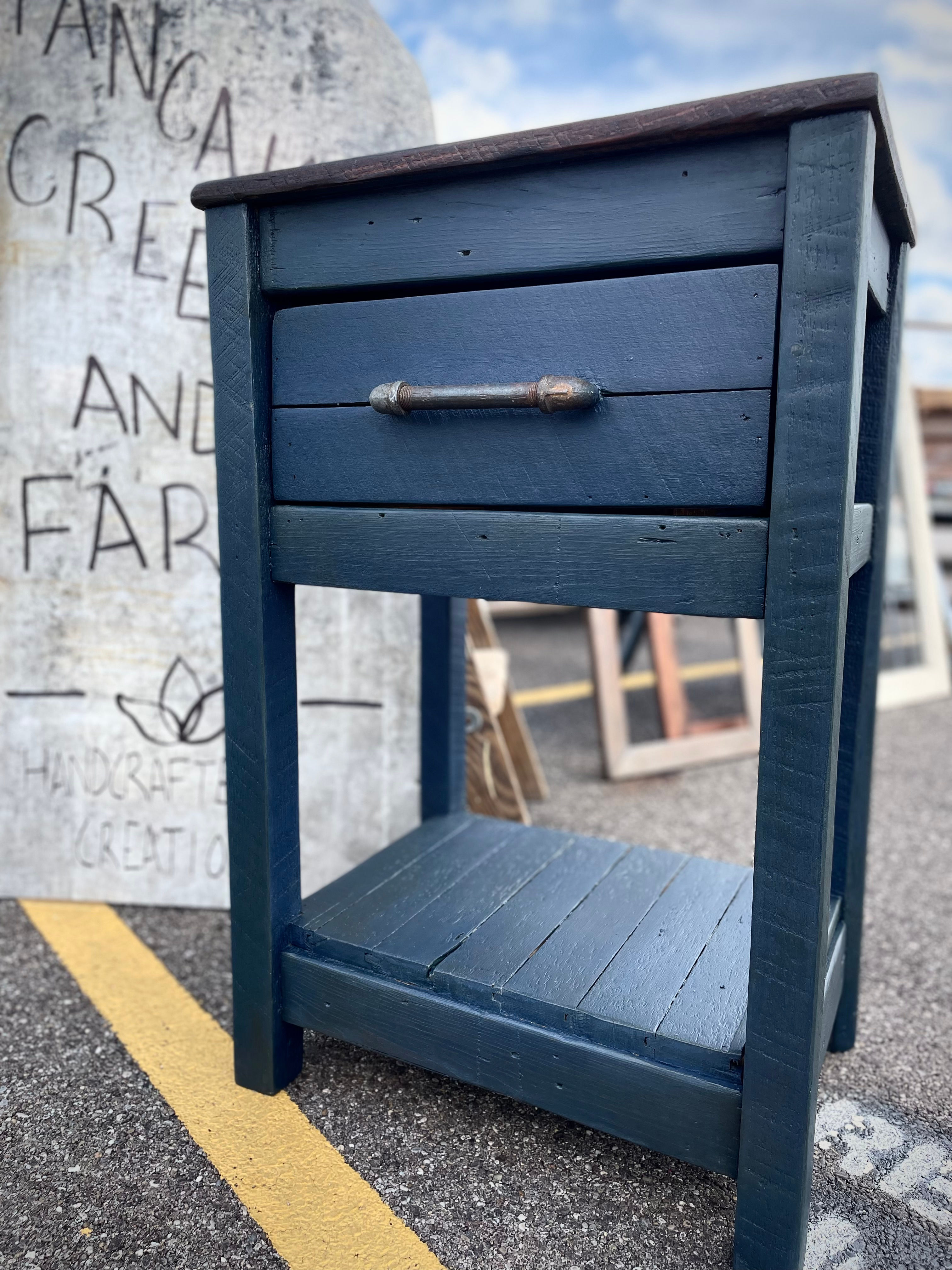 farmhouse wood top combo table