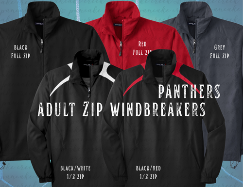 PANTHERS ウィンドブレーカー Panthers Wind Zip Ups | Pancake Creek LLC