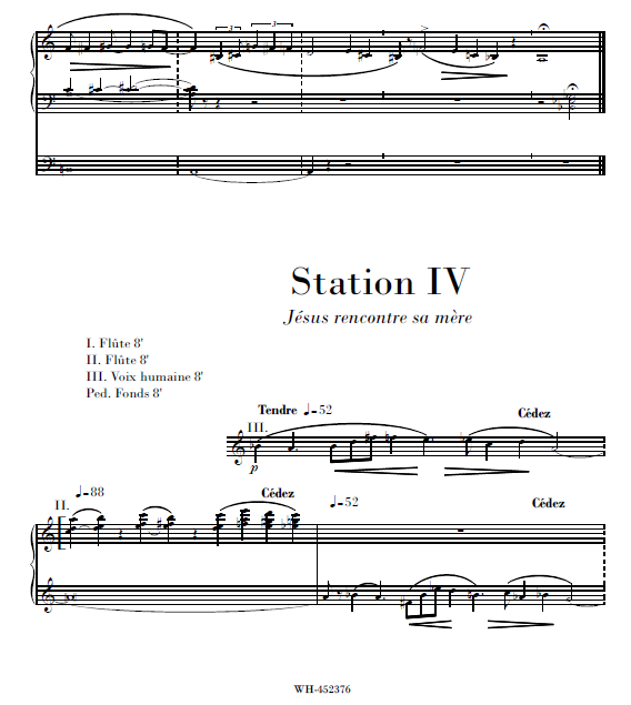 Miniature : VIA CRUCIS Op.76 pour grand orgue
