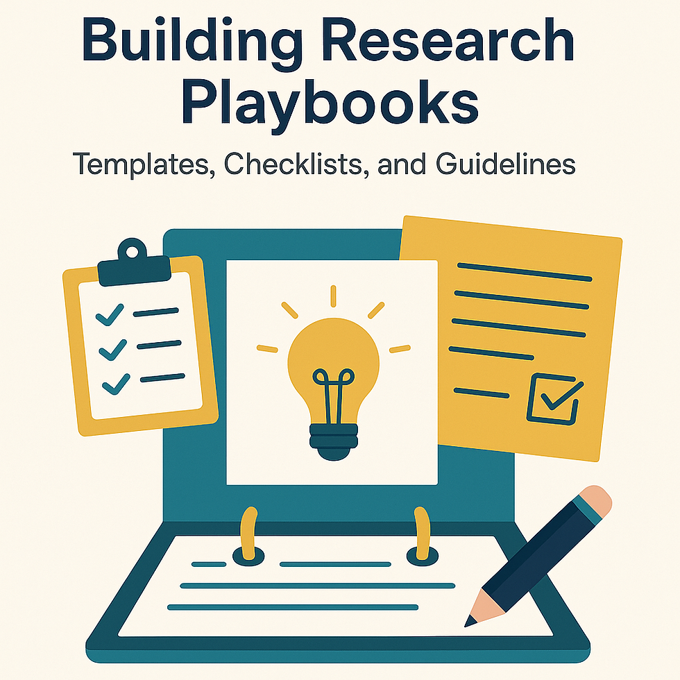 UX Research Playbooks