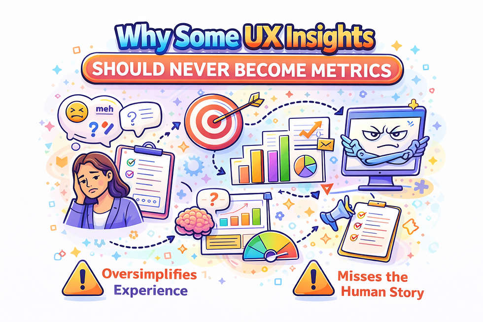 Why Some UX Insights Should Never Become Metrics