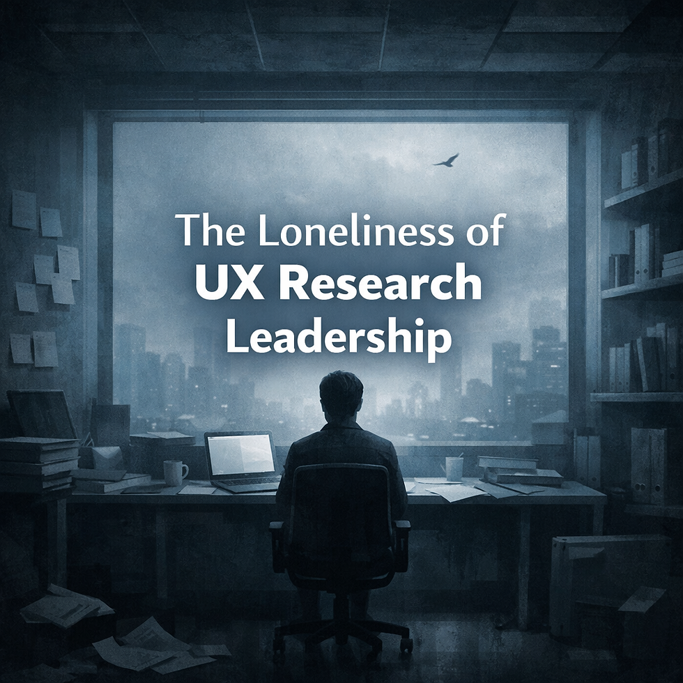 The Loneliness of UX Research Leadership