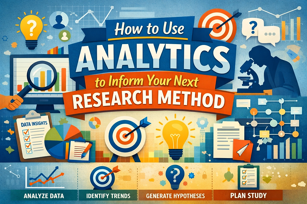 How to Use Analytics to Inform Your Next Research Method
