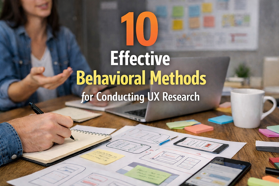 10 Effective Behavioral Methods for Conducting UX Research