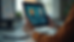 Close-up view of a UX researcher conducting a remote usability test on a tablet