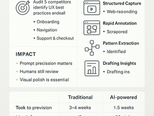 Case Study: How We Used AI to Accelerate Competitive UX Audits