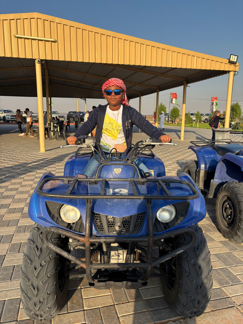 Quad biking in the desert