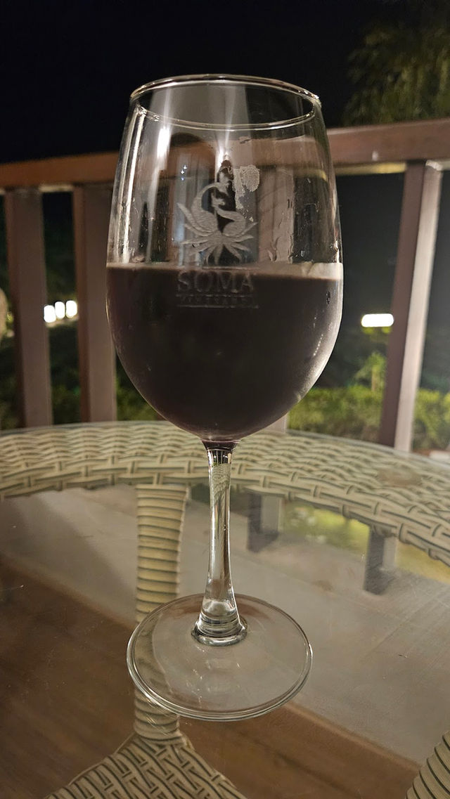 Drinks by the vineyard