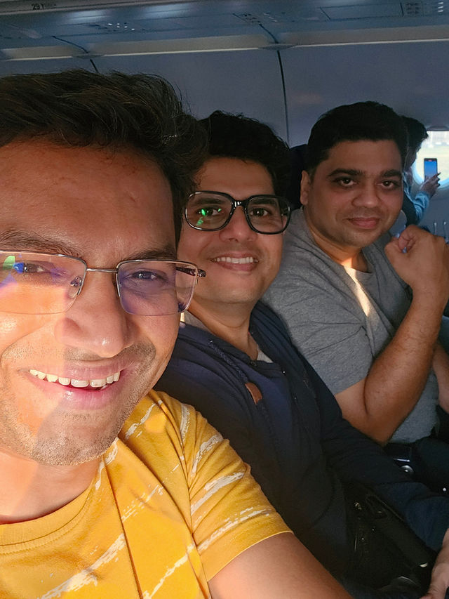 Friends ready to fly