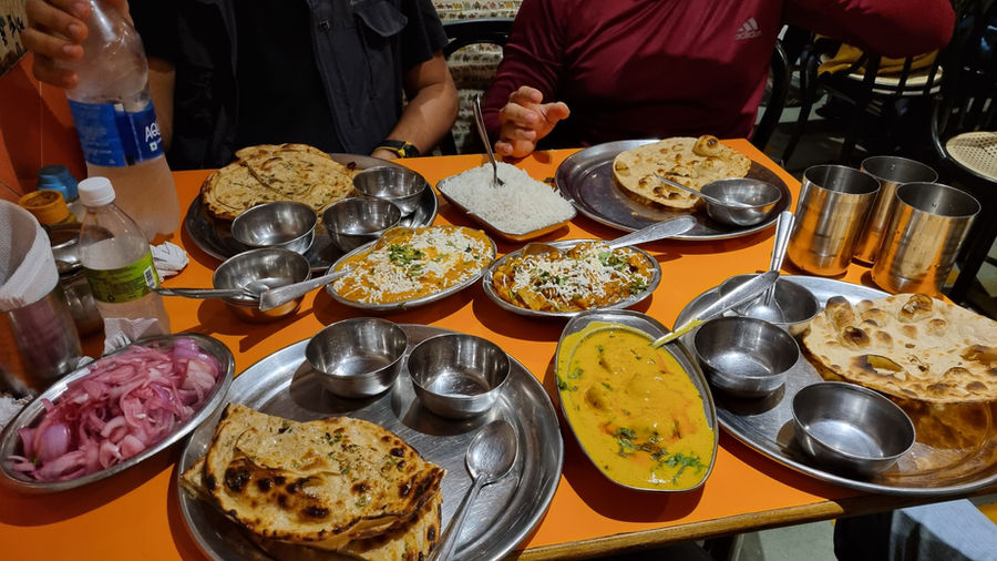 Dinner spread