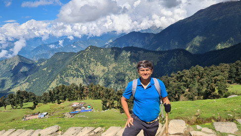 Teja on way to Tungnath