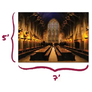 Thumbnail: Harry Potter Hogwarts Backdrop Banner 5x7ft