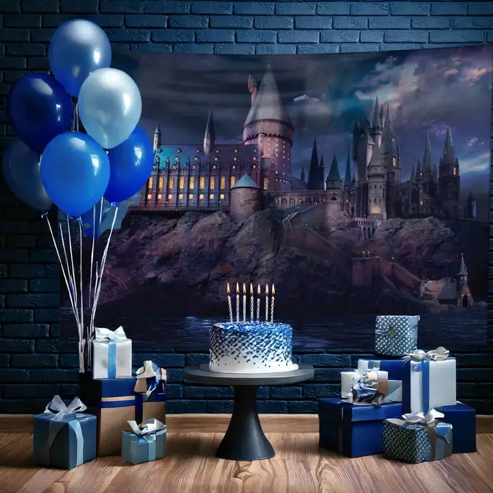 Thumbnail: Harry Potter Hogwarts Backdrop Banner 5x7ft