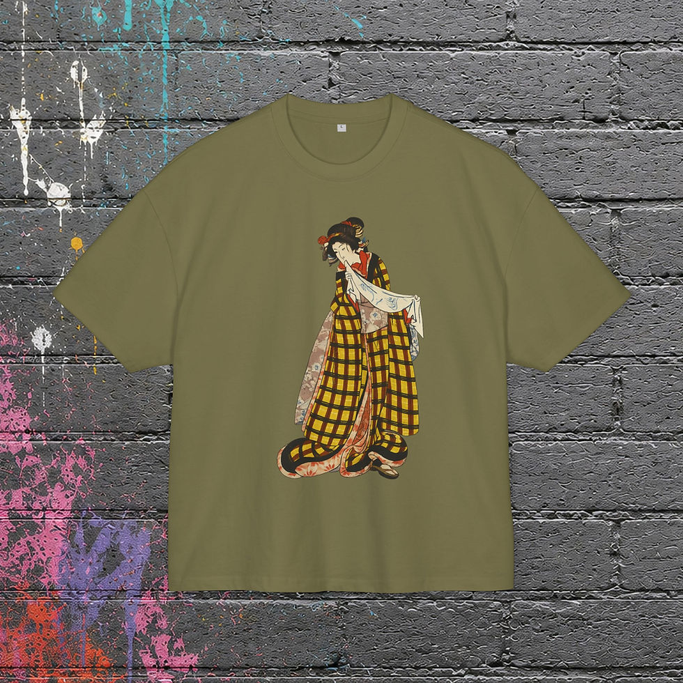 Thumbnail: Geisha Ukiyo-e Oversized T-Shirt