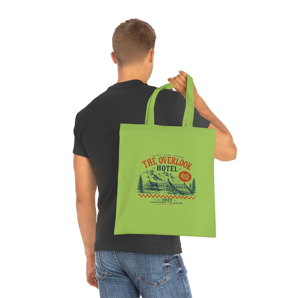Thumbnail: The Overlook Hotel Cotton Canvas Tote Bag | The Shining | Horror Tote Bag