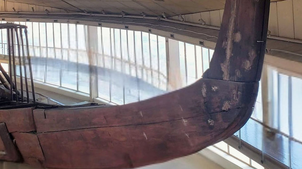 close up of the khufu ship