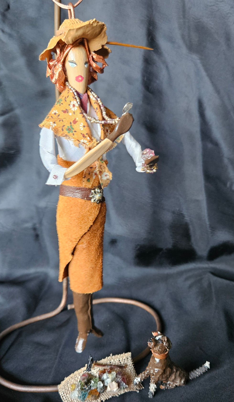 Geologist treegirl with hound