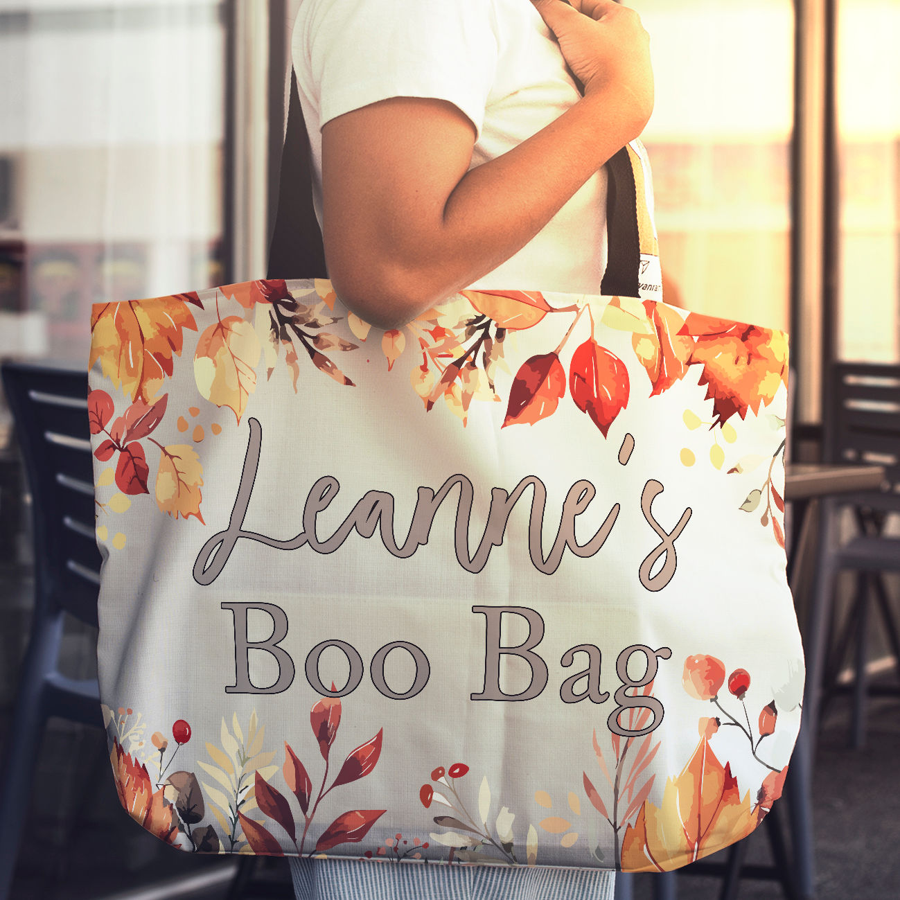 Personalised Boo Bag Canvas Shopping Bag