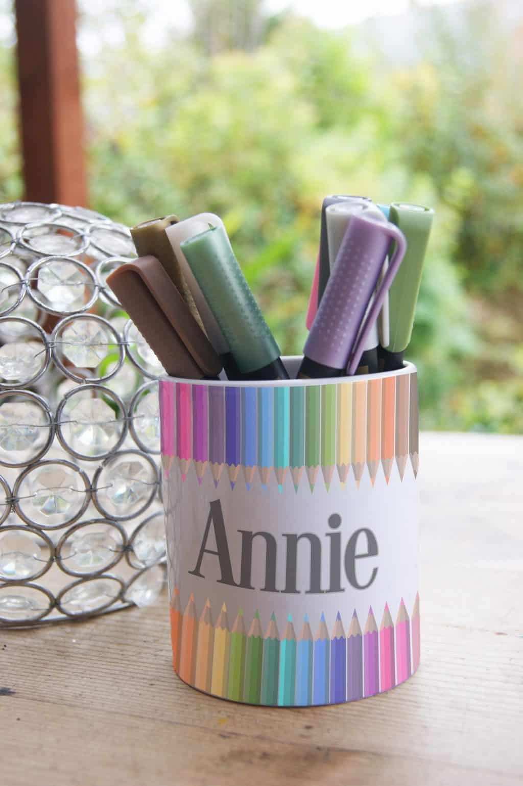 Coloured Pencils Ceramic Pot