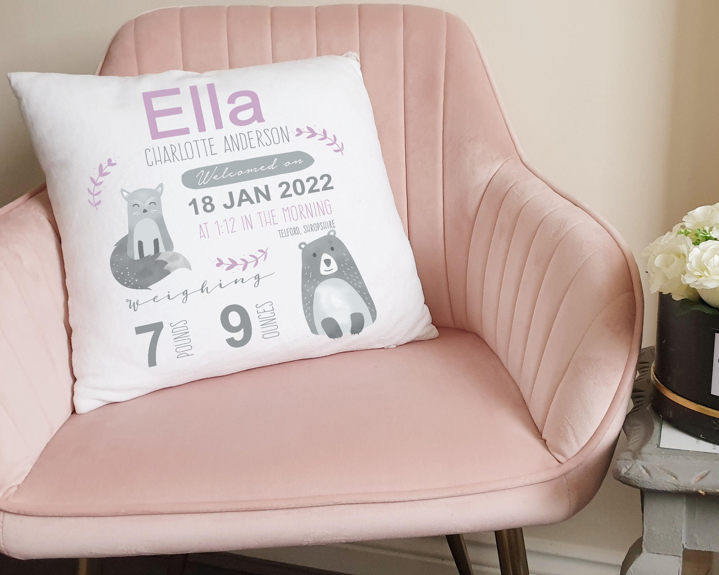 Birth Customised Cushion