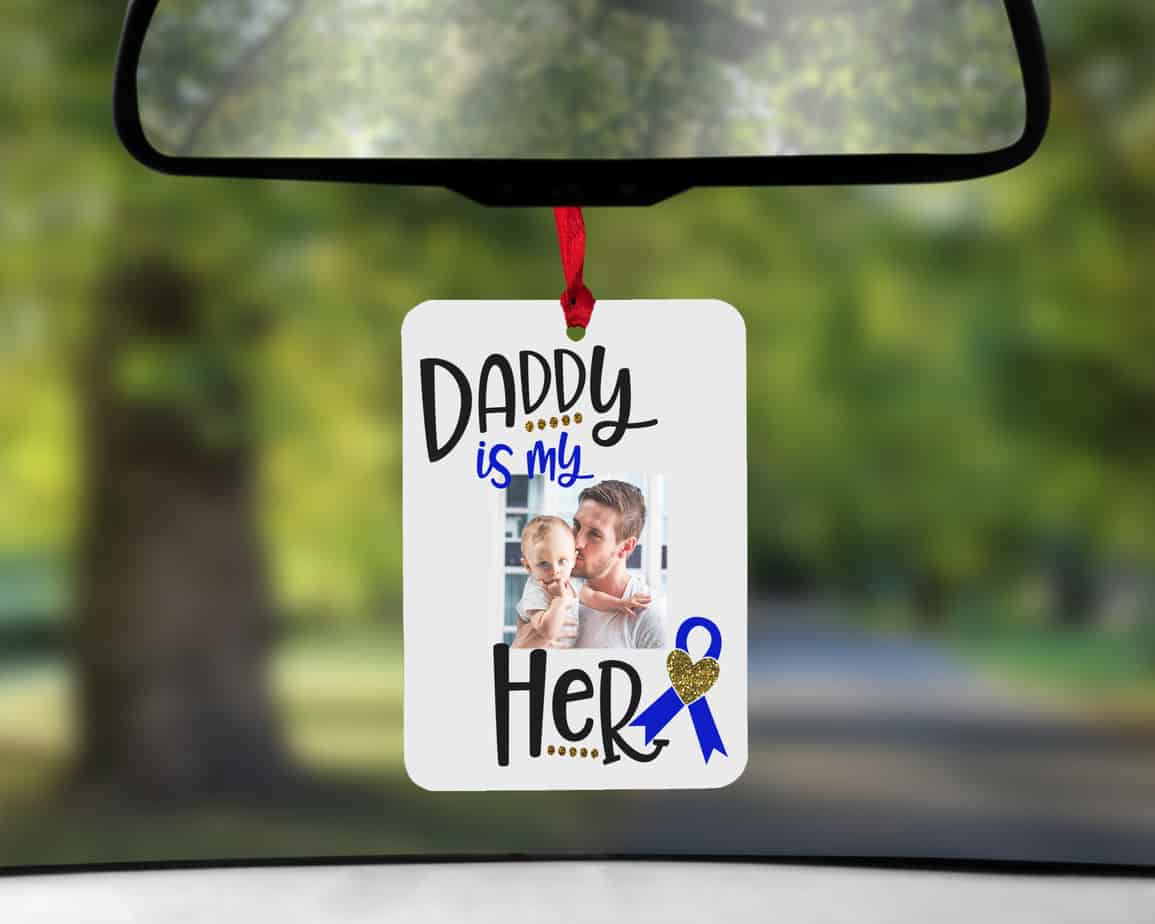 Daddy Is My Hero Air Freshener