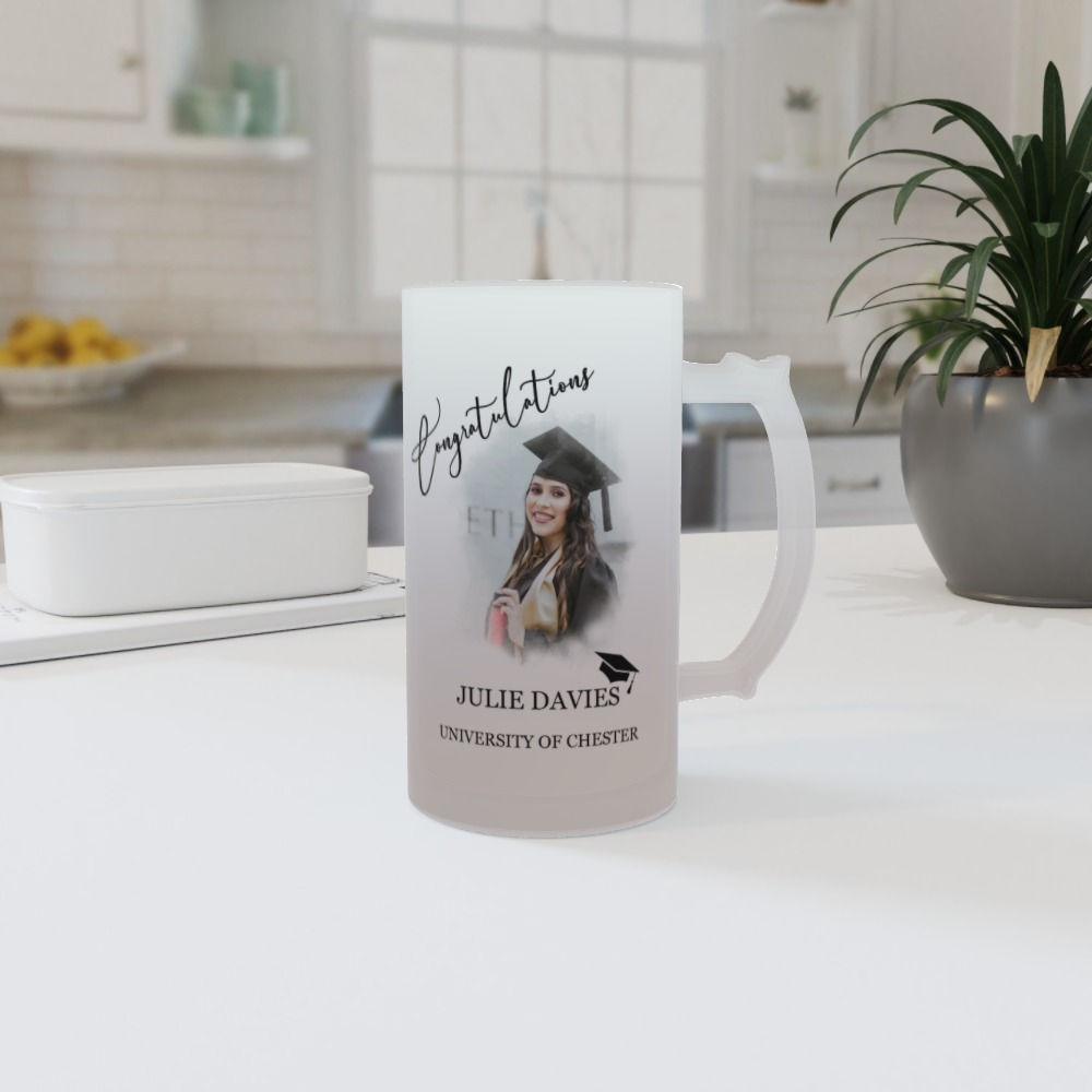 Personalised Congratulations Glass Stein