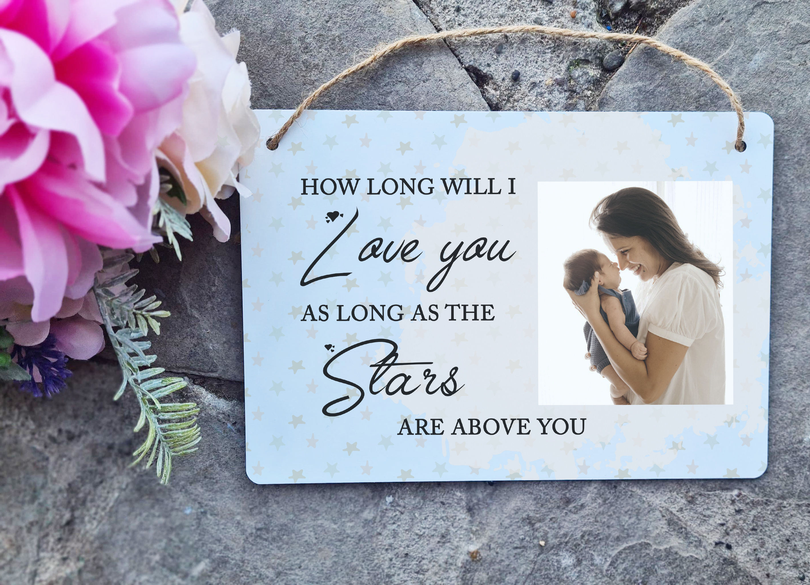 How Long Will I Love You Hanging Sign