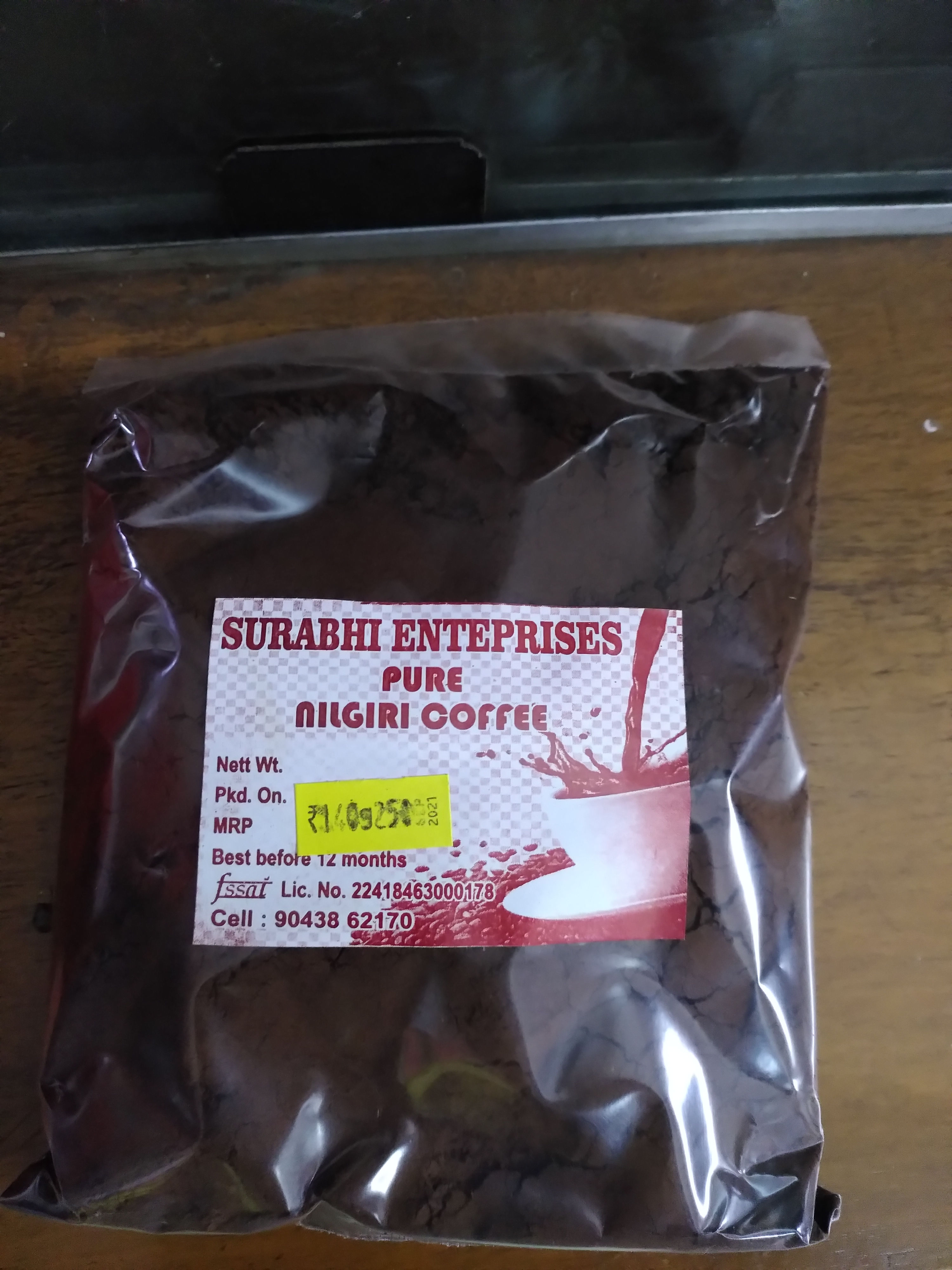 Pure Nilgiri Coffee- 250 gms