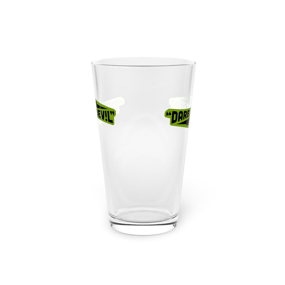 Thumbnail: DARE DEVIL INC Pint Glass - Green