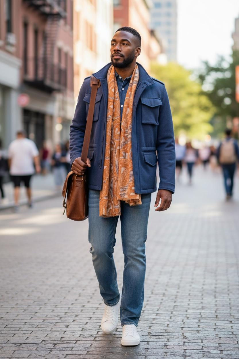 Saharienne bleue " Jerry Key"