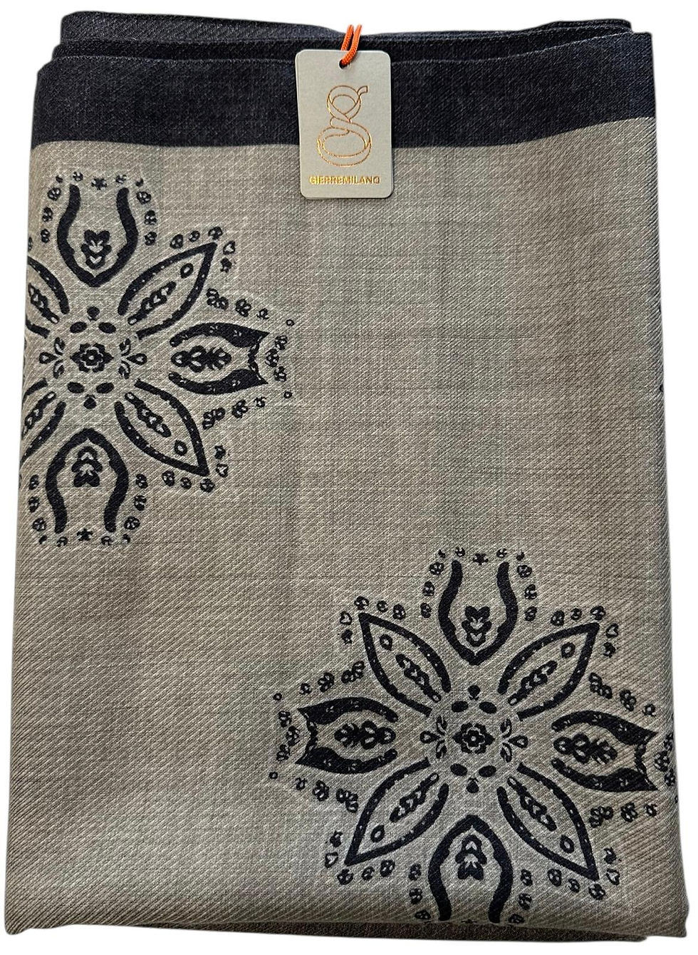 Miniature : Echarpe  bicolore "Gierre Milano" marron et beige