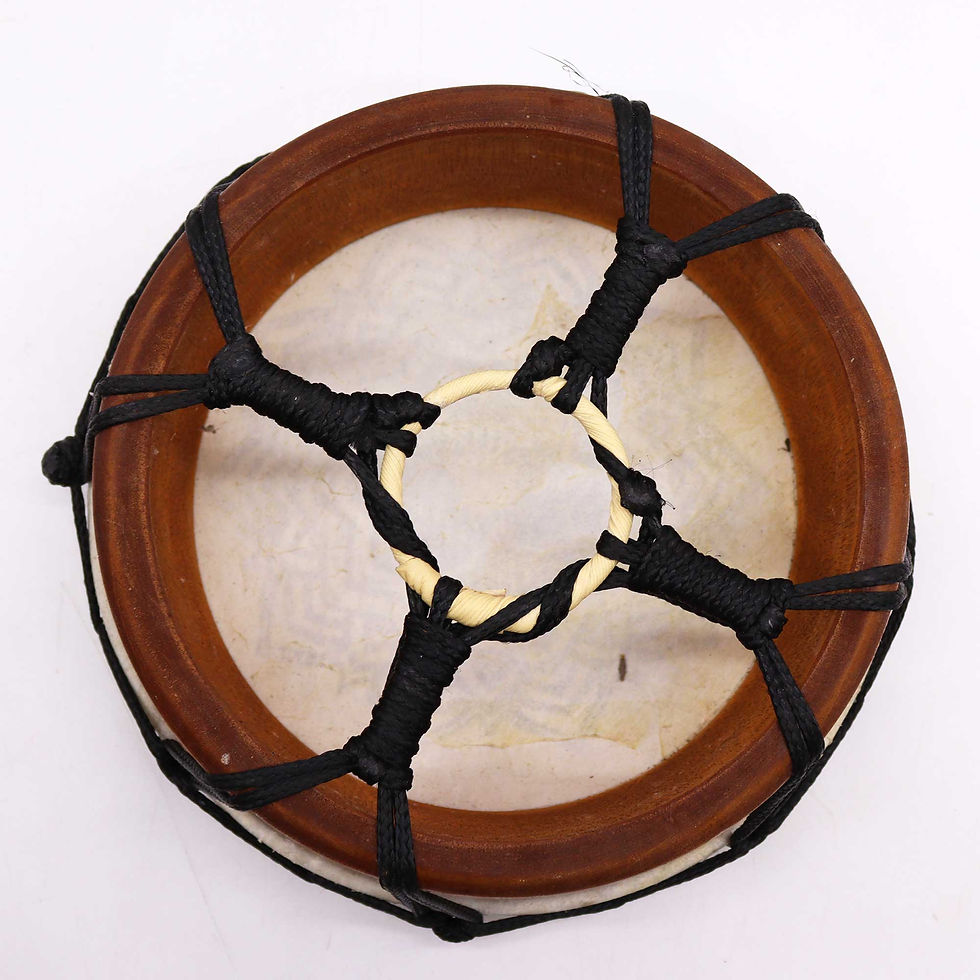 Miniatura: Tambor Chamánico Mandala con Palo - 20cm