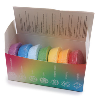 bombas de baño chakras
