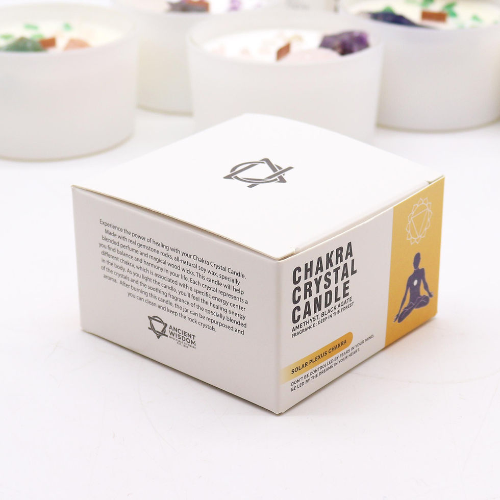 Miniatura: Vela de Cristal de Chakra -Chakra del Plexo Solar