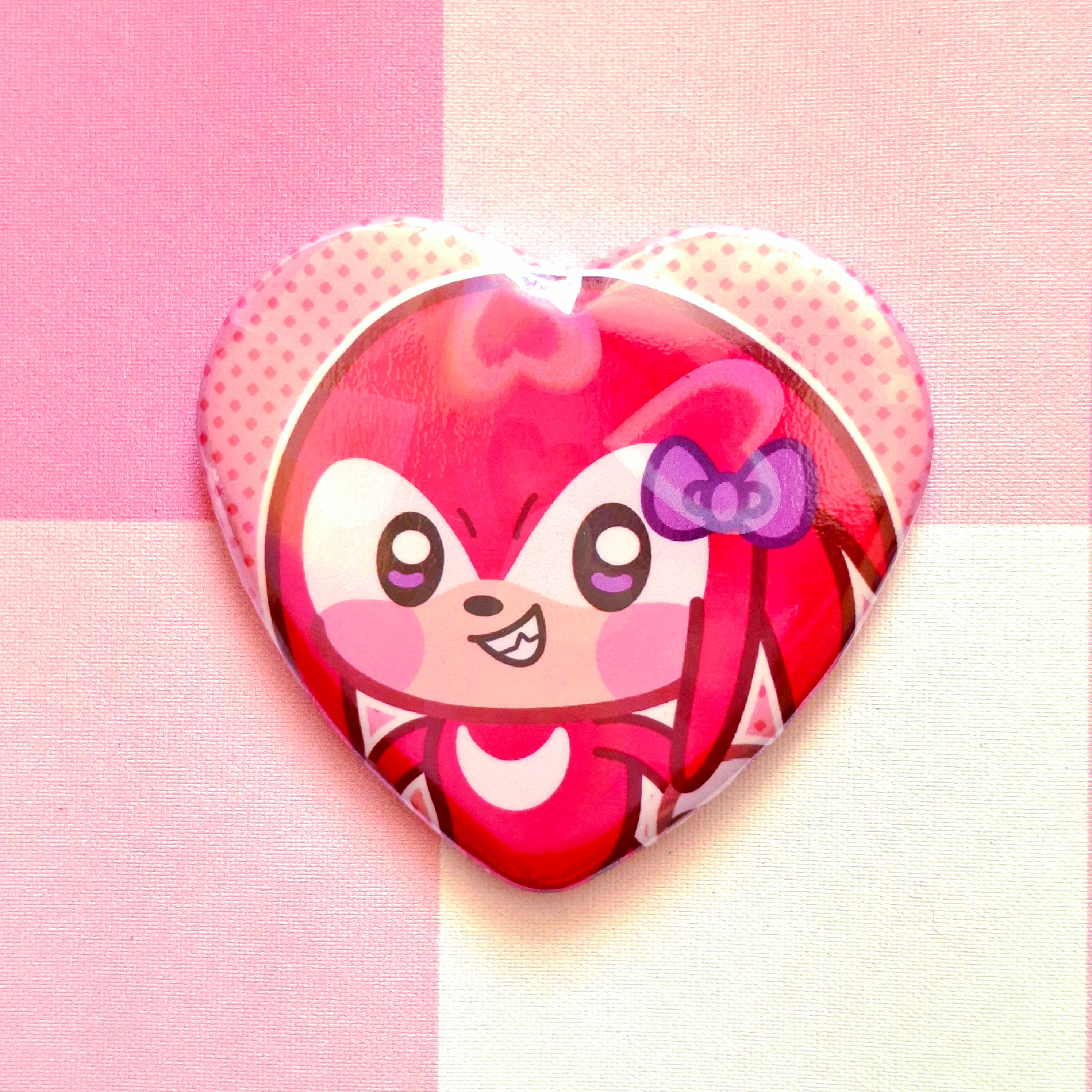 Knuckles (Botton de Coração Holográfico)