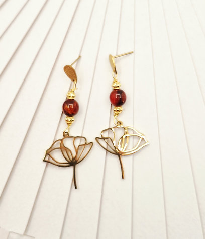 🌹Boucles d'oreilles-Terre de Soie
