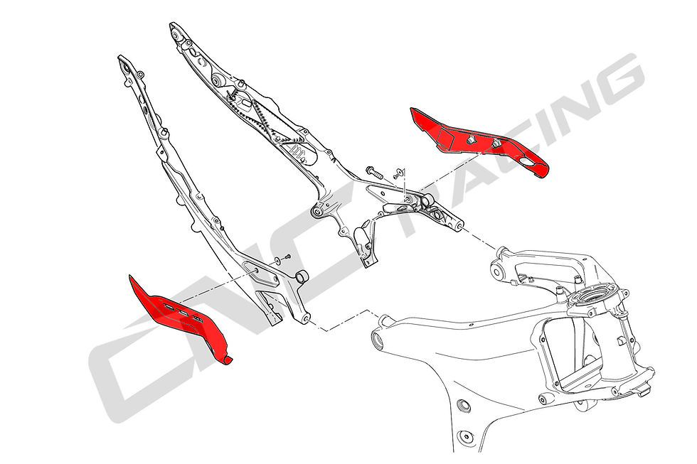 Miniatura: Cubierta trasera de carbono CNC Racing para Ducati Panigale V4/S/R (18-21)