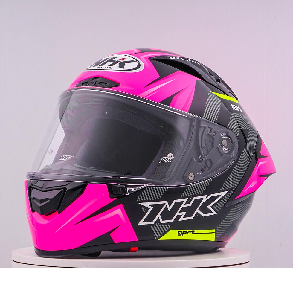 Miniatura: Casco NHK GP-R Tech Race NMS Negro/Rosa
