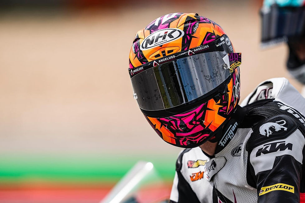 Miniatura: Casco NHK GP-R Tech Race Réplica Ivan Ortola 2023