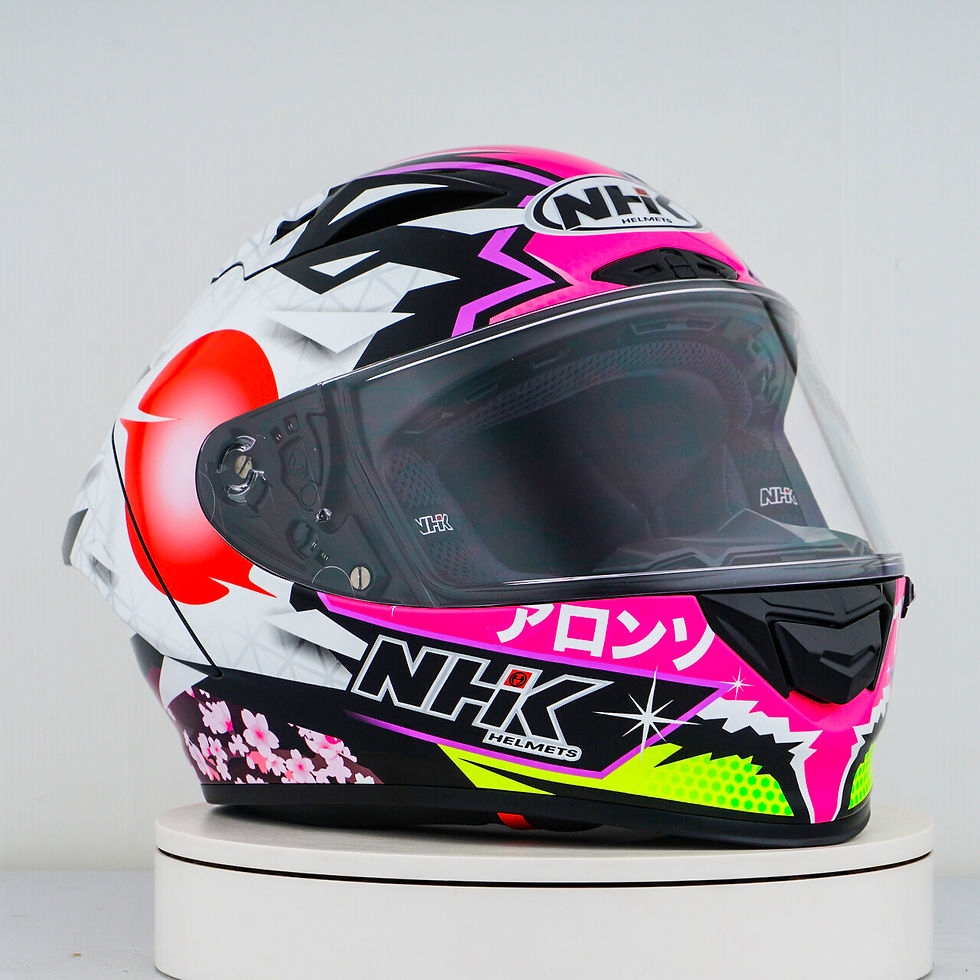 الصورة المصغرة: NHK GP-R Tech Race Helm Alonso López Motegi Replica 2023 Pink