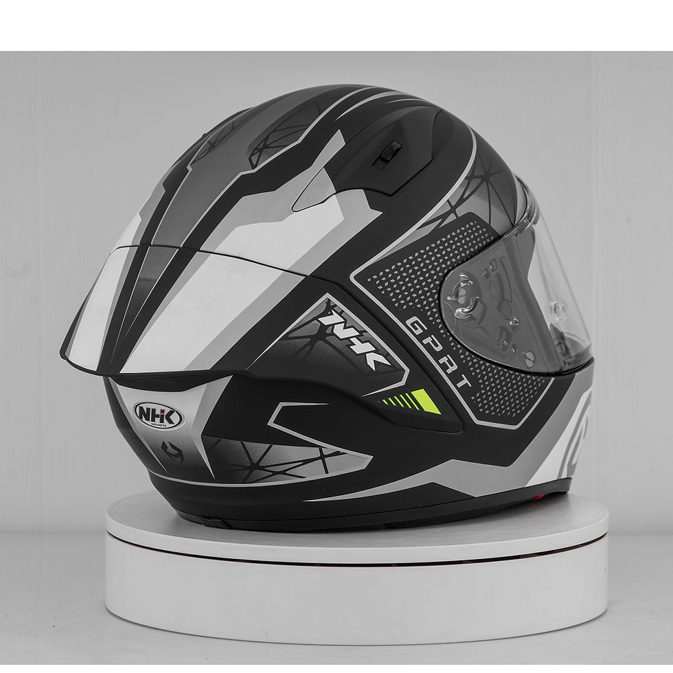 Miniatura: Casco NHK GP-R Tech Race Commutrack Negro/Plata