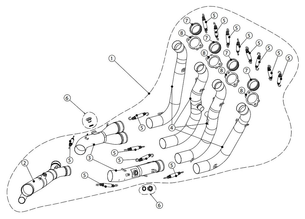 Miniaturbild: Akrapovic Krümmer (Edelstahl) BMW S1000RR (17-18) E-B10R6