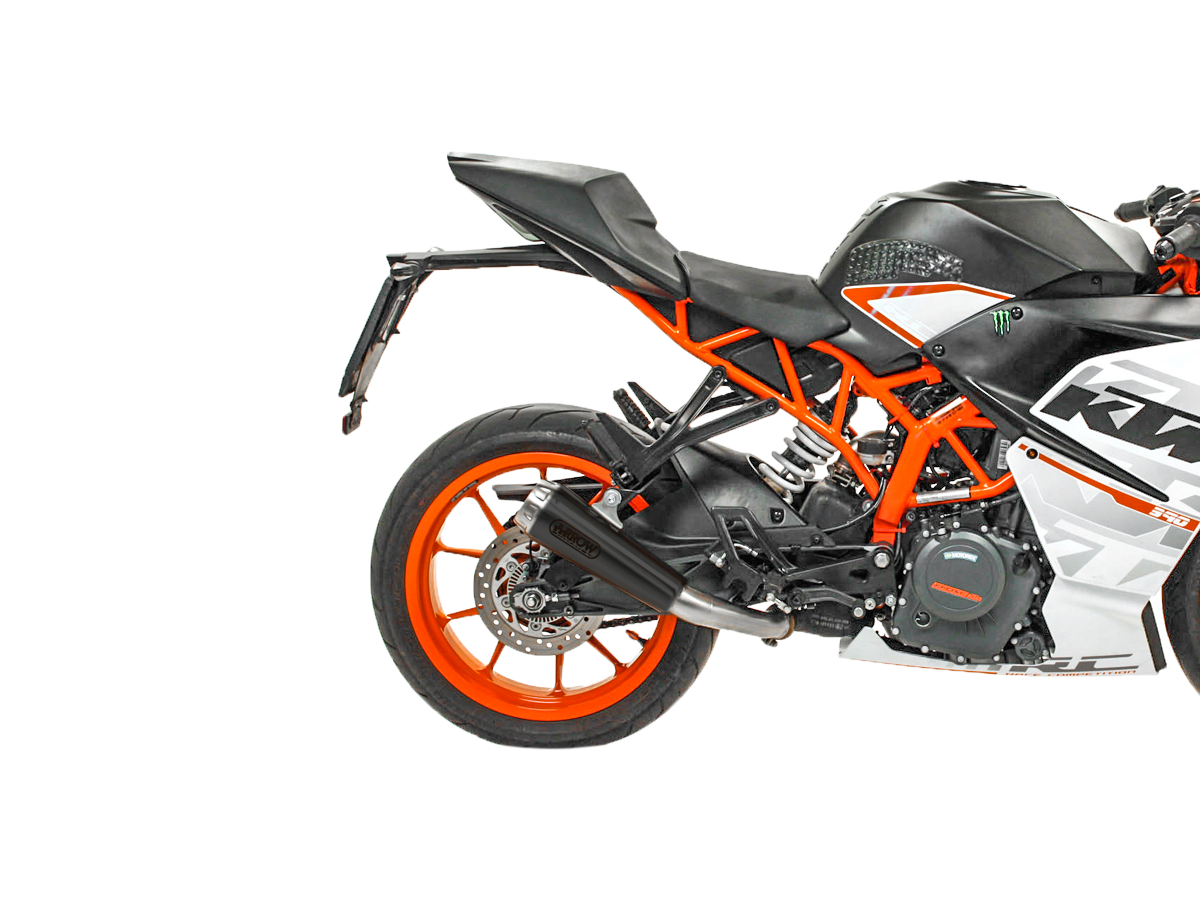 مجموعة أدوات Arrow سهلة الارتداء من الفولاذ المقاوم للصدأ Pro-Race داكن KTM RC 390 (17-20) 71159PRN